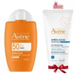 AVENE ULTRA FLUID INVISIBLE SPF50 50ML+LAIT APRES SOLEIL 50ML (OFFERT) 4 avene ultra fluid invisible spf ml