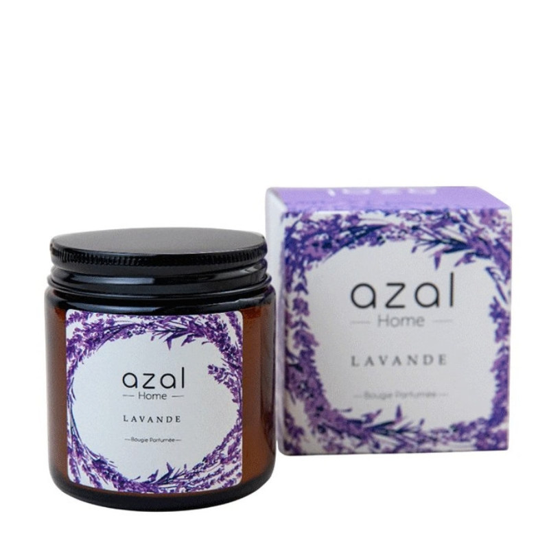 AZAL BOUGIE PARFUMEE LAVANDE 1 azal bougie parfumee lavande