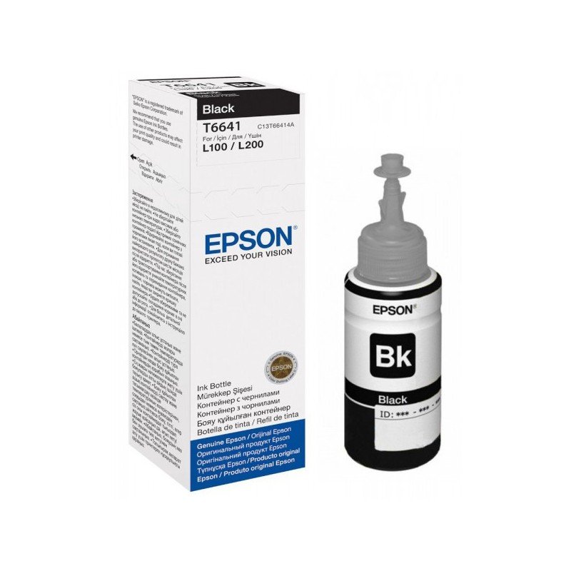 Bouteille D'encre Original EPSON T6641 - Noir (C13T66414A) 3 b
