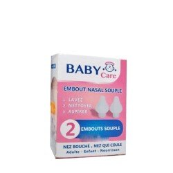 BABY CARE EMBOUT NASAL SOUPLE 2 PIECES +6 MOIS 2 baby care embout nasal souple pieces mois