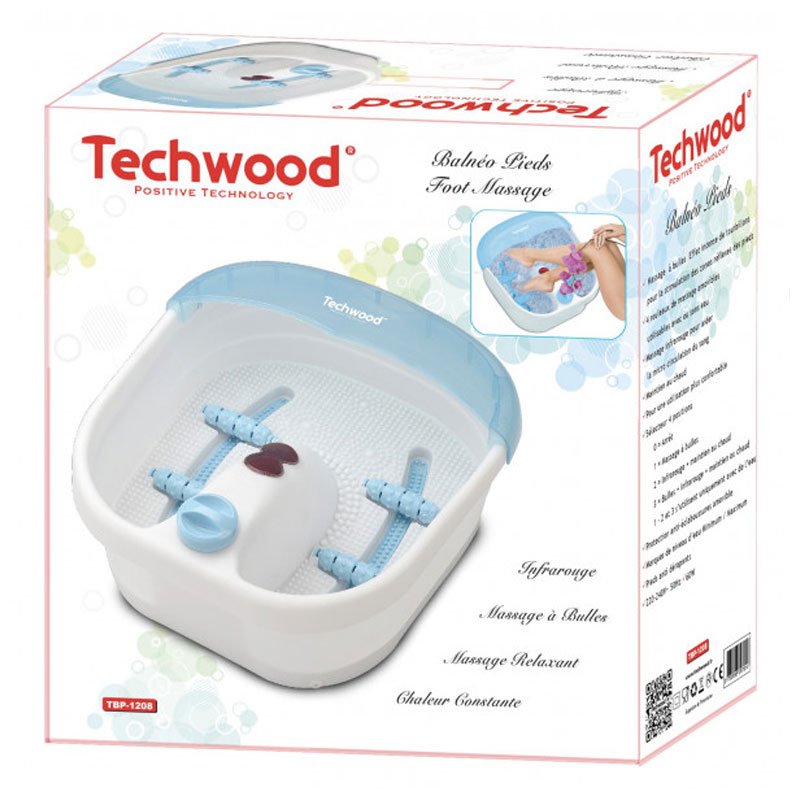 Bain de pieds TECHWOOD TBP-1208 60W - Blanc 2 bain de pieds techwood tbp w blanc