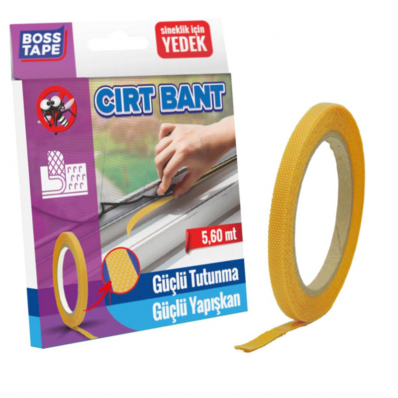 Bande adhésive BOSS TAPE Velcro pour moustiquaire de fenêtre 5,6 mètres 2 bande adhesive boss tape velcro pour moustiquaire de fenetre metres