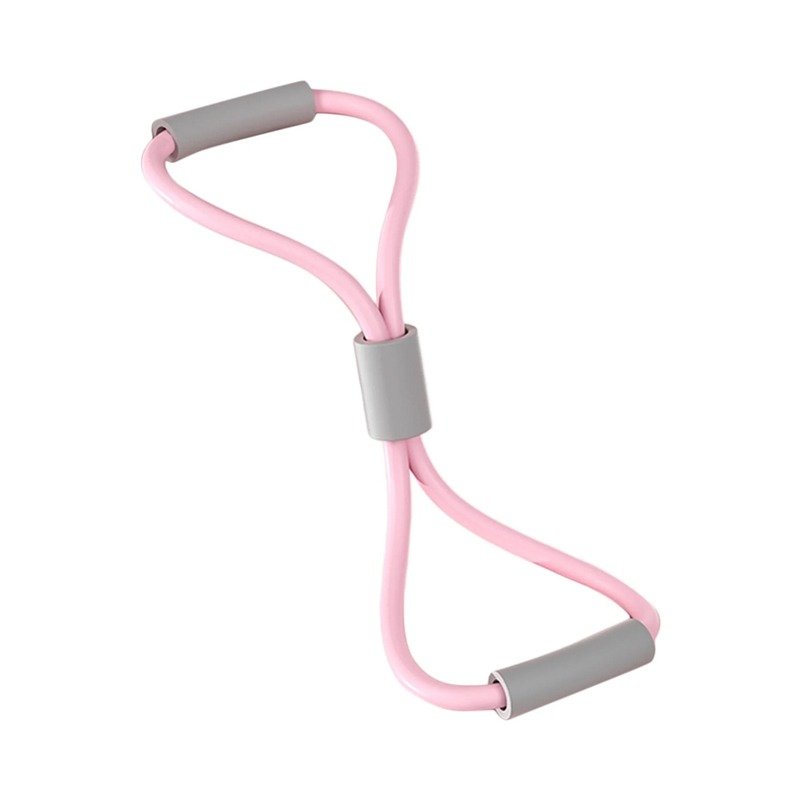 Bande Élastique De Tirage En Forme De 8 - Rose&Gris 1 bande elastique de tirage en forme de rose gris
