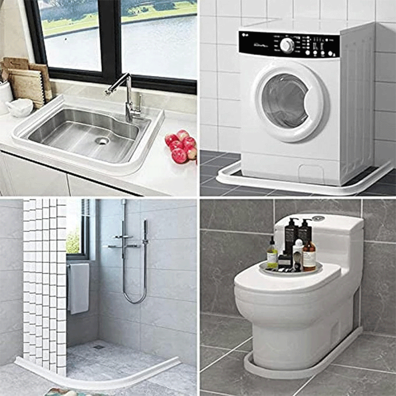 Bandes De Blocage d'eau BOSS TAPE Auto-adhésives de Douche 2 mètres - Blanc 2 bandes de blocage d eau boss tape auto adhesives de douche metres blanc