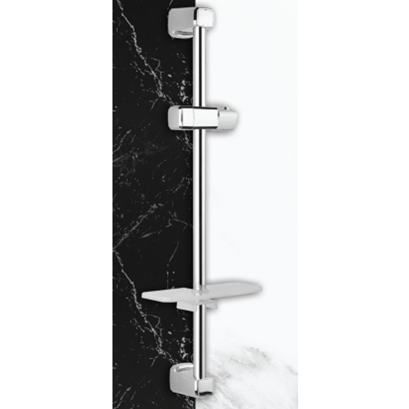 Barre De Douche Simple KWARTZ ASS04026 2 barre de douche simple kwartz ass