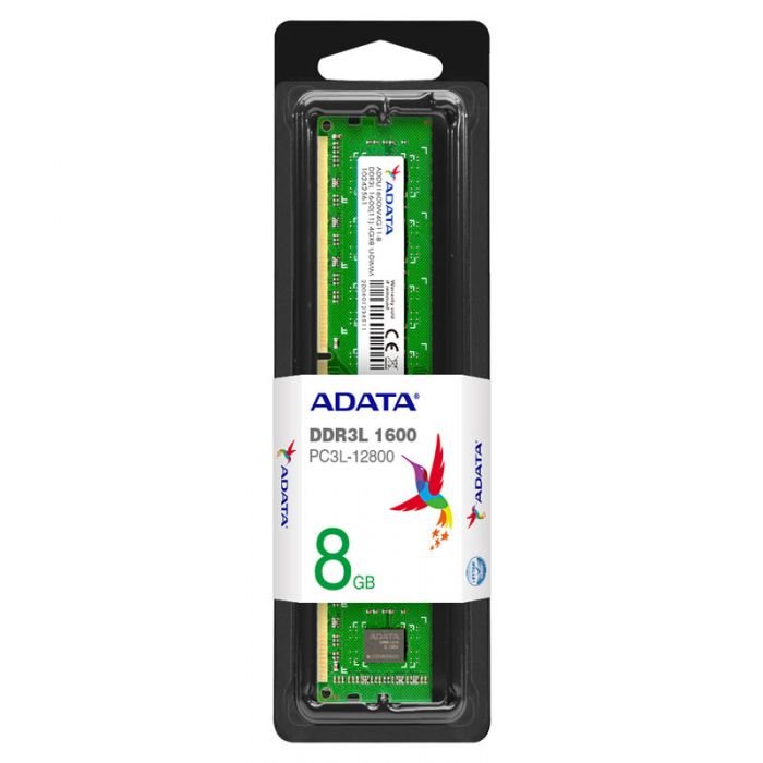 Barrette Mémoire ADATA 8Go DDR3L 1600 MHz Pour Pc de Bureau 3 barrette memoire adata go ddr mhz low voltage pour pc bureau