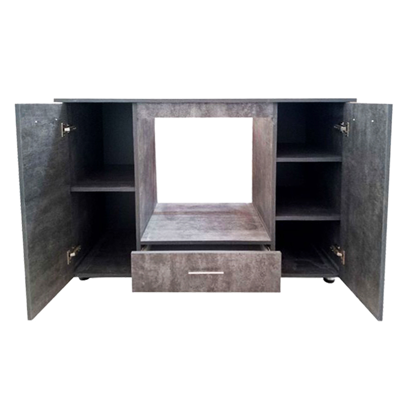 bas four encastrable avec tiroir et porte gris a