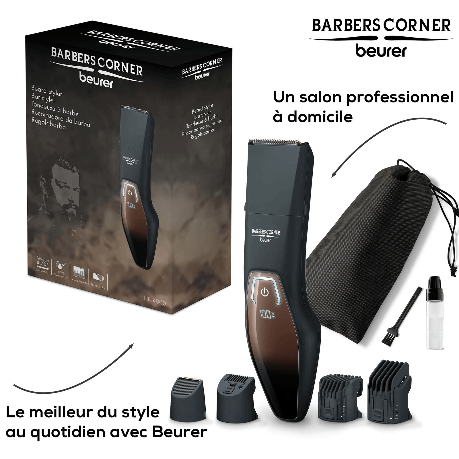 BEURER HR 4000 TONDEUSE A BARBE 6 beurer hr tondeuse a barbe