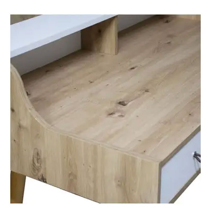 Bureau Informatique SOTUFAB Scandinave - Blanc&Beige (BI0139) 2 bi