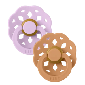 bibs sucettes boheme natural ruber violet sky pumpkin size