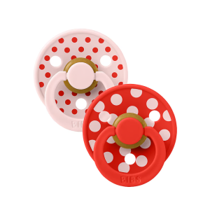 BIBS 02 SUCETTES COLOUR NATURAL RUBBER BLOSSOM CANDY APPLE SIZE 2 6M+ 3 bibs sucettes colour natural rubber blossom candy apple size m