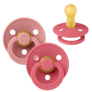 bibs sucettes colour pacifier dusty pink coral size m