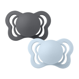 bibs sucettes natural rubber iron baby blue size m