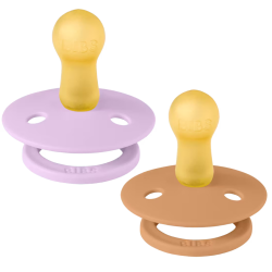 BIBS 2 SUCETTES COLOUR NATURAL RUBBER VIOLET SKY PUMPKIN SIZE 1 4 bibs sucettes colour natural rubber violet sky pumpkin size