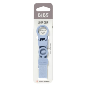 bibs attache tetine loop dusty blue