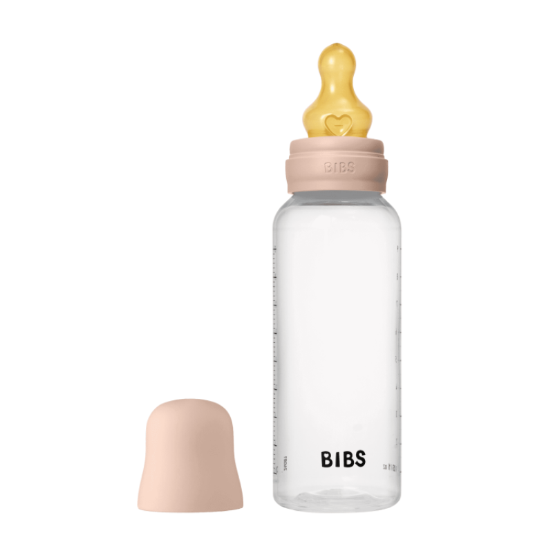 BIBS BIBERON BOTTLE LATEX MEDIUM FLOW BLUSH 270ML 1 bibs biberon bottle latex medium flow blush ml