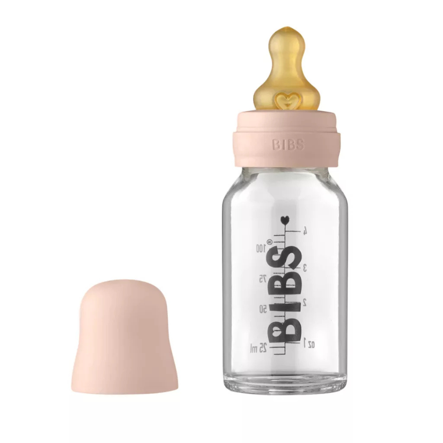 BIBS BIBERON EN VERRE BLUSH SET COMPLET 0M+ 110ML 1 bibs biberon en verre blush set complet m ml