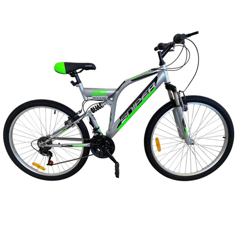 Bicyclette VTT PRADO Sniper 18 Vitesse 26'' Cadre D New - Gris 1 bicyclette vtt prado sniper vitesse cadre d new gris