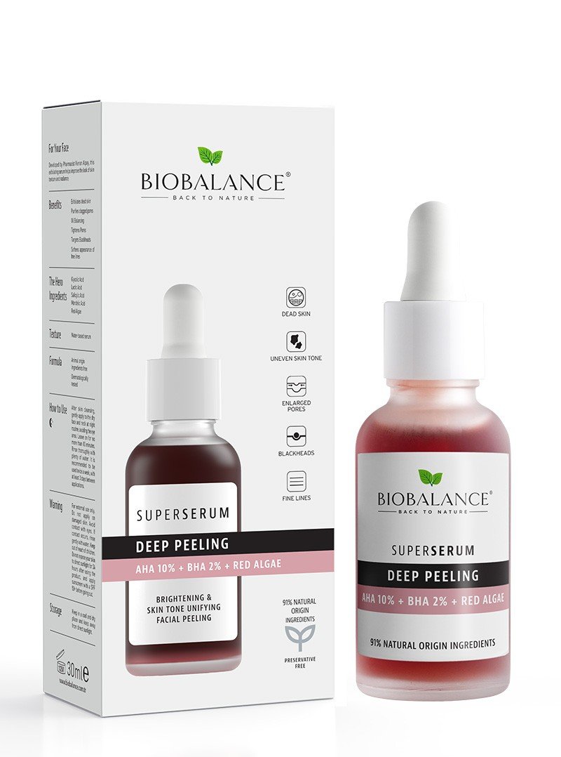 BIOBALANCE SUPER SERUM DEEP PEELING 30ML 1 biobalance super serum deep peeling ml
