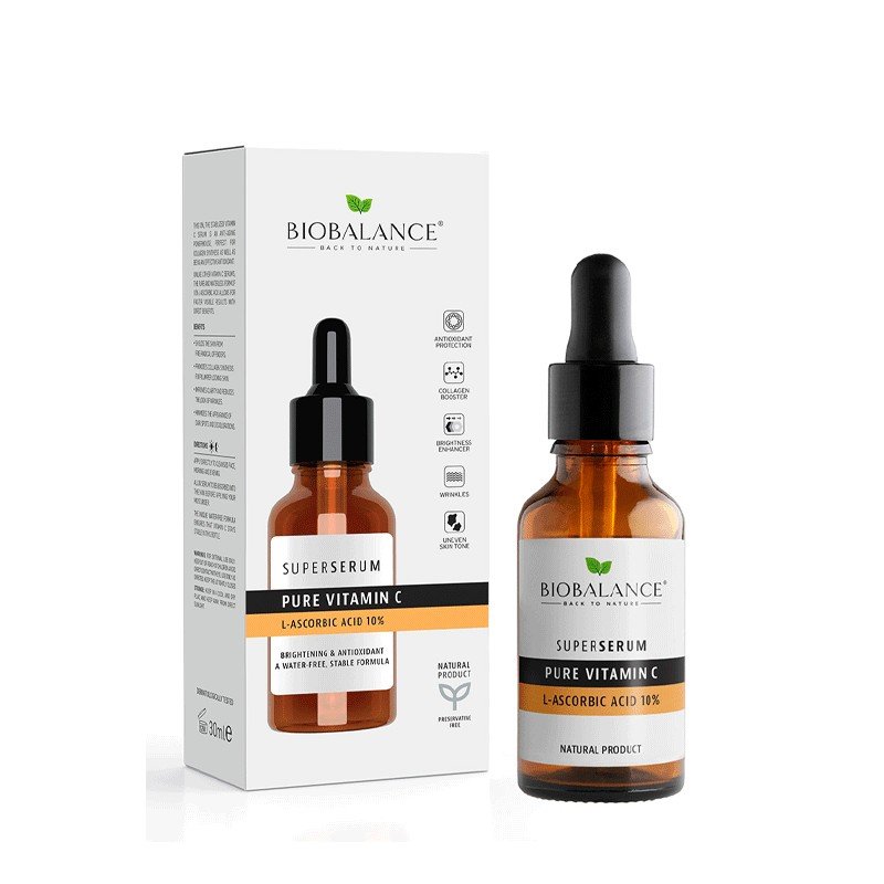 BIOBALANCE SUPER SERUM PURE VITAMIN C 30ML 1 biobalance super serum pure vitamin c ml