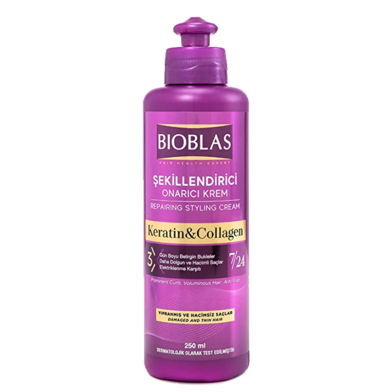 BIOBLAS CREME CAPILLAIRE REPARATICE ET COIFFANTE 250ML 1 bioblas creme capillaire reparatice et coiffante ml