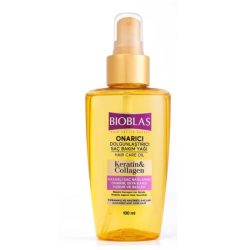 BIOBLAS HUILE DE SOIN CAPILLAIRE KERATIN ET COLLAGEN REPARATRICE 100 ML 2 bioblas huile de soin capillaire keratin et collagen reparatrice ml