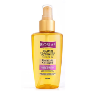 BIOBLAS HUILE DE SOIN CAPILLAIRE KERATIN ET COLLAGEN REPARATRICE 100 ML 3 bioblas huile de soin capillaire keratin et collagen reparatrice ml