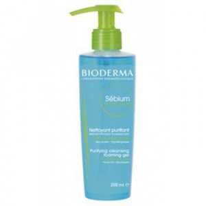 BIODERMA SEBIUM GEL MOUSSANT PURIFIANT POMPE 200ML 3 bioderma sebium gel moussant purifiant pompe ml