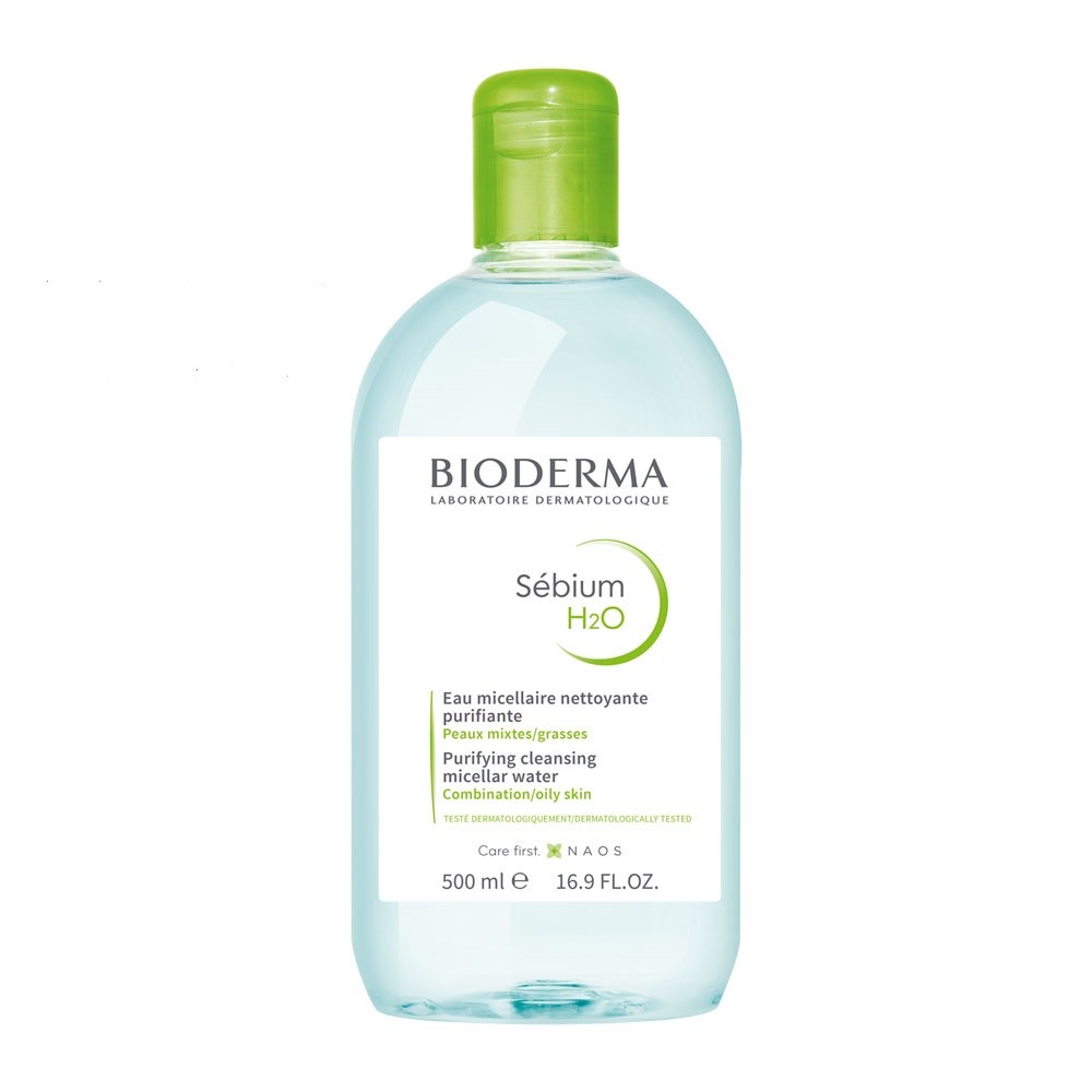BIODERMA SEBIUM H2O EAU MICELLAIRE 500ML 1 bioderma sebium ho eau micellaire ml