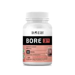 BIOHERBS BORE 3MG 30 GELULES 4 bioherbs bore mg gelules
