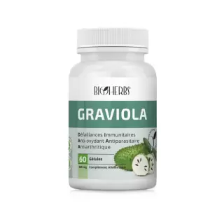 BIOHERBS GRAVIOLA 60 GELULES 3 bioherbs graviola gelules