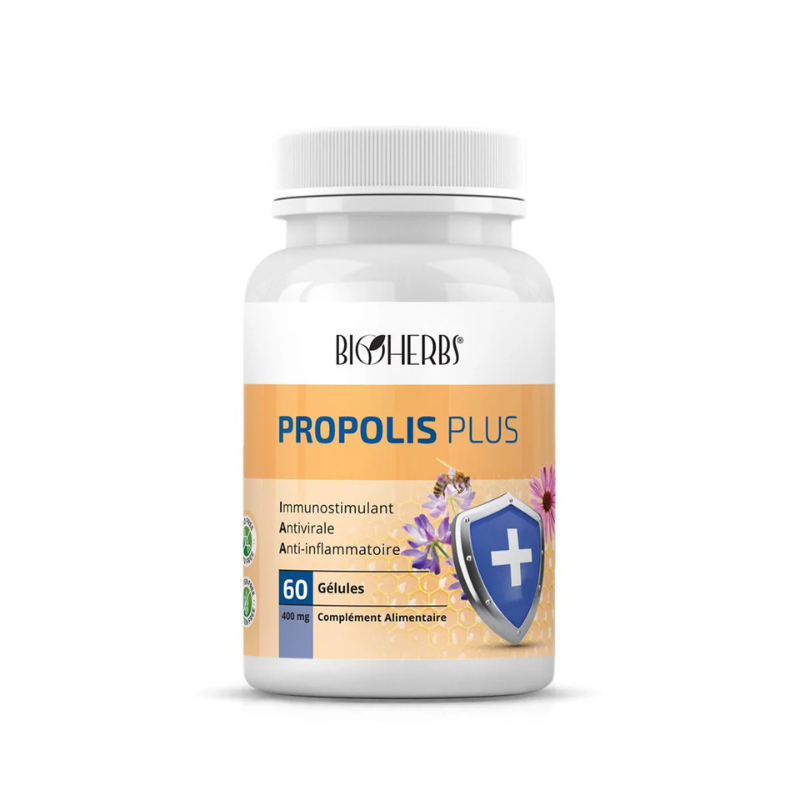 BIOHERBS PROPOLIS PLUS 60 GELULES 1 bioherbs propolis plus gelules