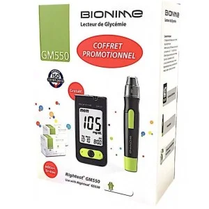 BIONIME COFFRET PROMOTIONNEL APAREIL+100 BANDELETTES+1 AUTOPIQUEUR 3 bionime coffret promotionnel apareil bandelettes autopiqueur