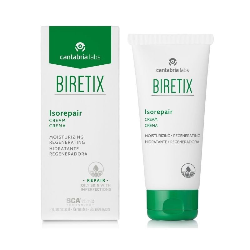 BIRETIX ISOREPAIR CREME HYDRATANTE REGENERANTE 50ML 1 biretix isorepair creme hydratante regenerante ml
