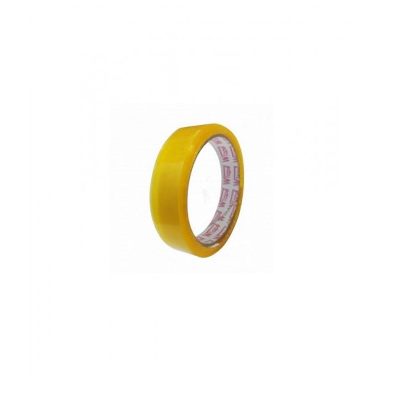 Rouleau de Scotch Scolaire Transparent et résistant 60 m x 18 mm 1 bison gt byellow