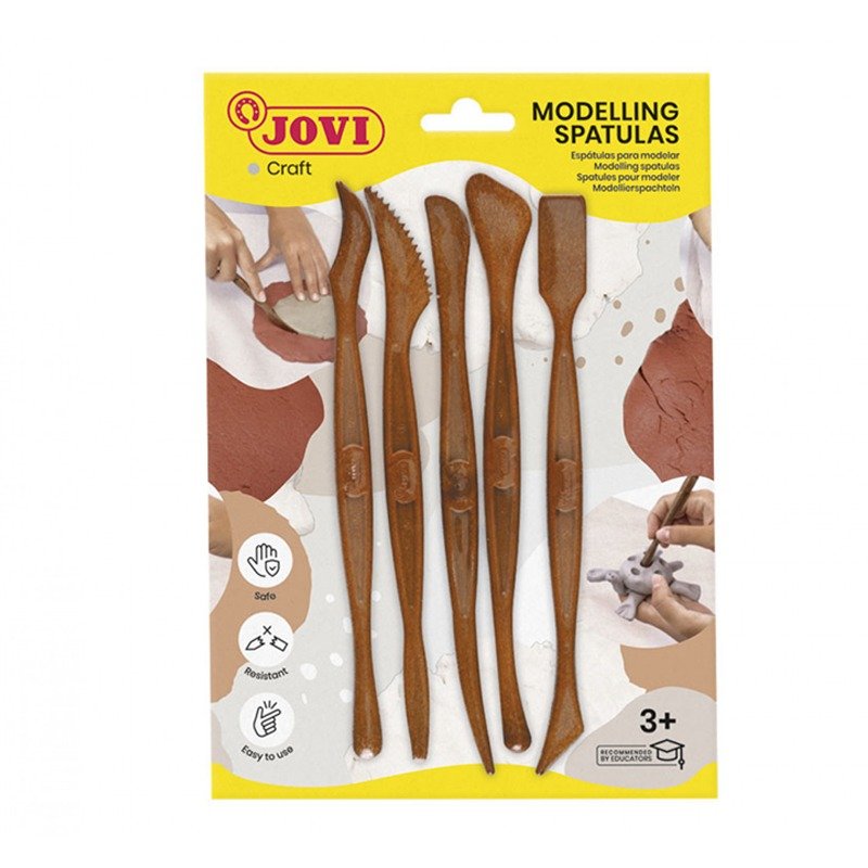 Blister avec 5 Modeleurs en Plastique JOVI Pour modelage 1 blister avec modeleurs en plastique jovi pour modelage
