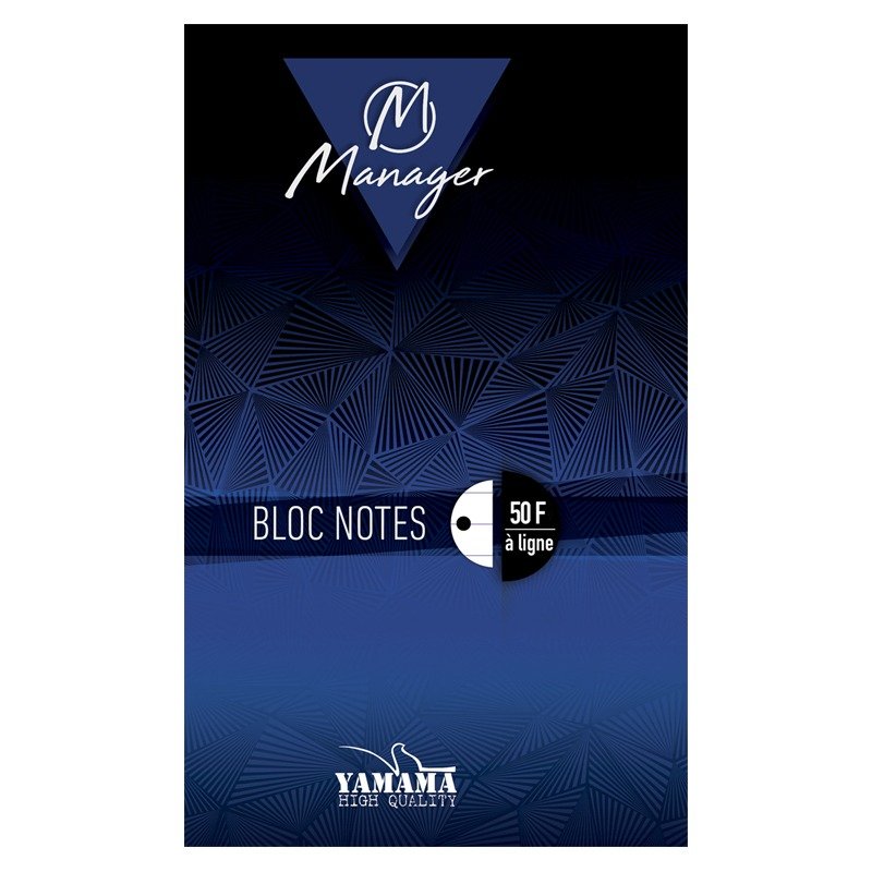 Bloc Manager YAMAMA A4 50 Feuilles à lignes 1 bloc manager yamama a feuilles a lignes