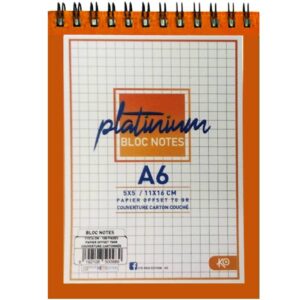 bloc note ko wiro platinum a x cm