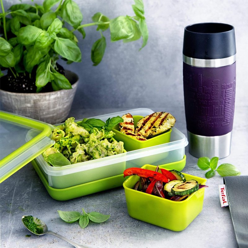 Boîte Snack TEFAL Masterseal To Go De 3 Compartiments - Vert 4 bo te snack tefal masterseal to go de compartiments vert