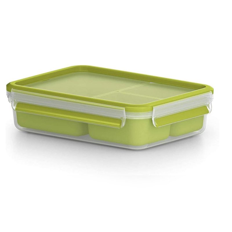 Boîte Snack TEFAL Masterseal To Go De 3 Compartiments - Vert 1 bo te snack tefal masterseal to go de compartiments vert