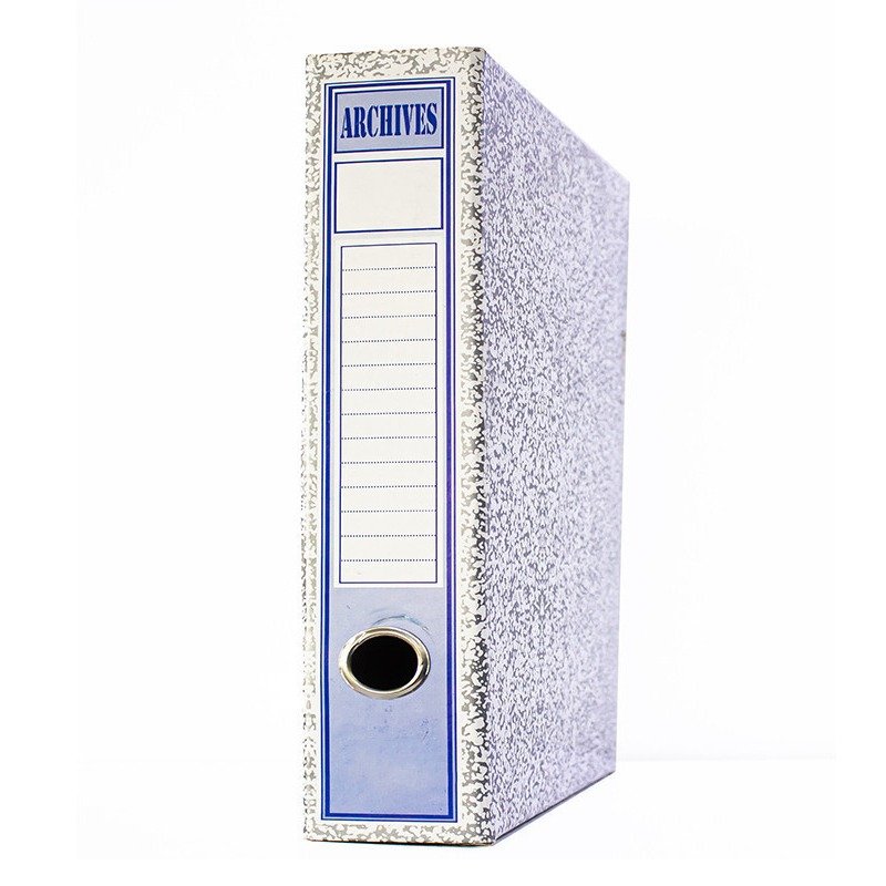 Boite d'archives OfficePlast ArchiDoc Marbrées Dos 50mm - Gris 1 boite d archives officeplast marbrees dos de mm