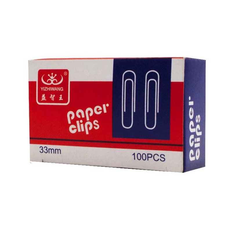 Boîte De 100 Trombones à Papier YIZHIWANG 33 mm 1 boite de trombones a papier yizhiwang mm