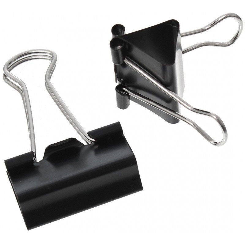 Boîte de 12 Pinces Binder Clips 51mm 2 boite de pinces binder clips mm