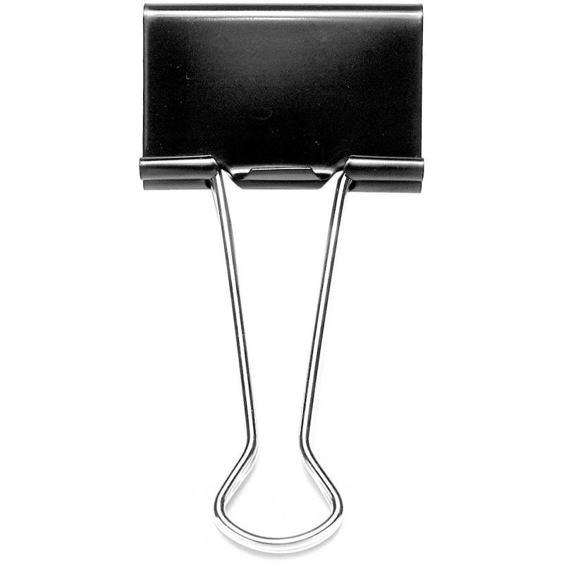 Boîte de 12 Pinces Binder Clips 51mm 3 boite de pinces binder clips mm