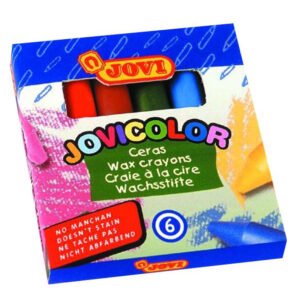 boite de crayons de cire jovi wax couleurs assortis