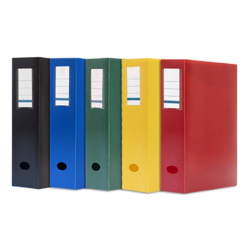 Boîte de Classement En Polypropylene Polyclass COSTO Opaque 80mm Noir - (301972) 1 boite de classement en polypropylene polyclass costo opaque mm noir