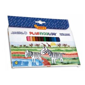 boite jovi de crayons plastique couleurs assortis
