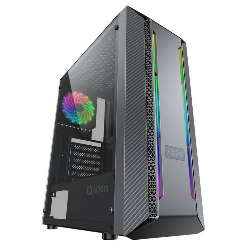 Boitier Gamer AQIRYS MIZAR Moyen Tour - Noir 1 boitier gamer aqirys mizar moyen tour noir a