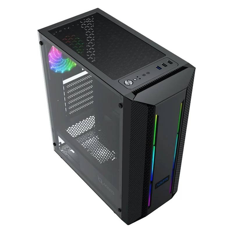 Boitier Gamer AQIRYS MIZAR Moyen Tour - Noir 3 boitier gamer aqirys mizar moyen tour noir d