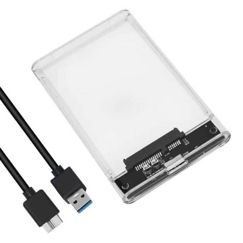 Boitier Pour Disque Dur Externe 2.5'' USB 3.0 - Transparent 1 boitier pour disque dur externe usb transparent